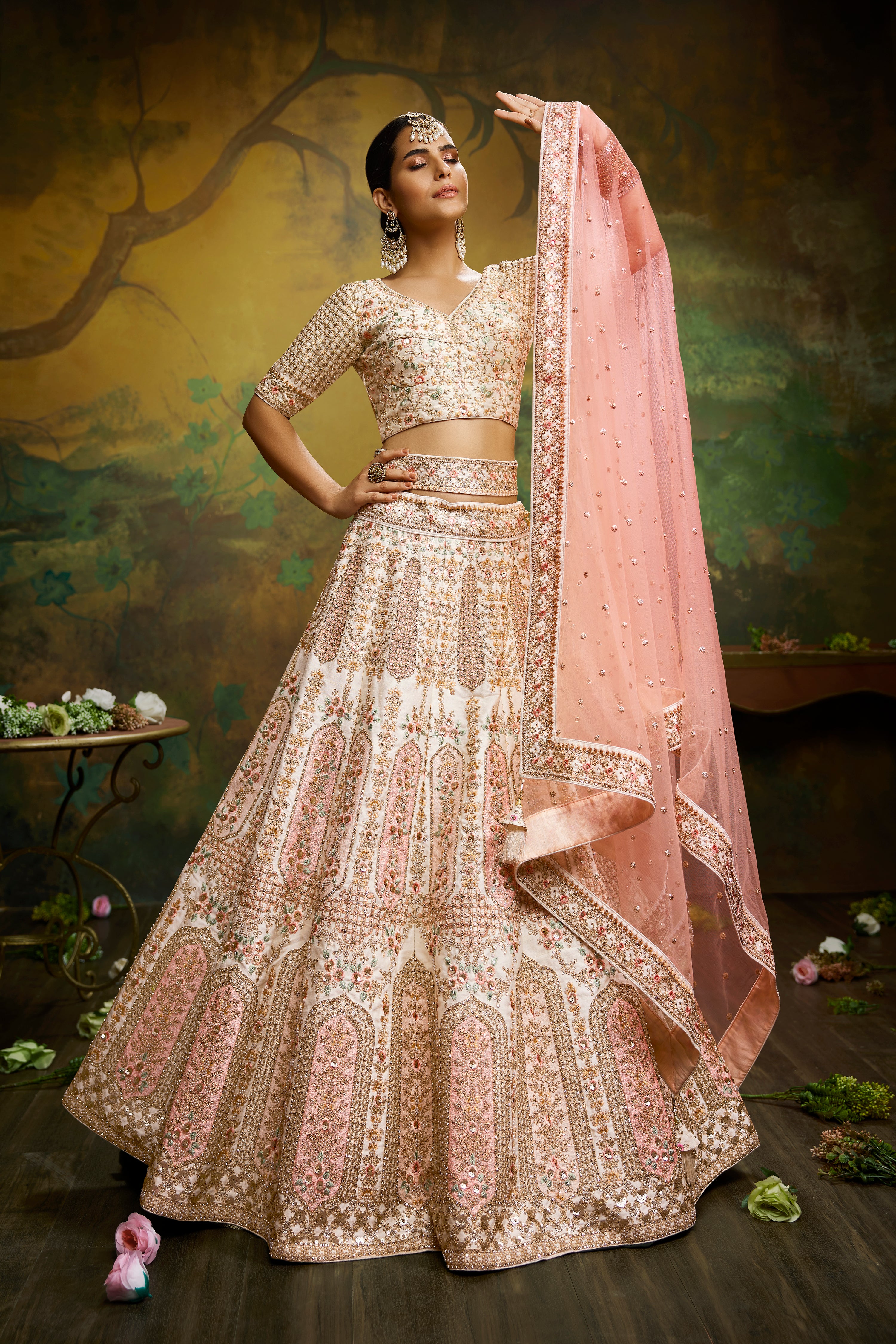 These Light Colored Bridal Lehengas Will Make You Ditch Reds & Pinks!