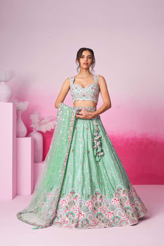 Pastel Green Lehenga