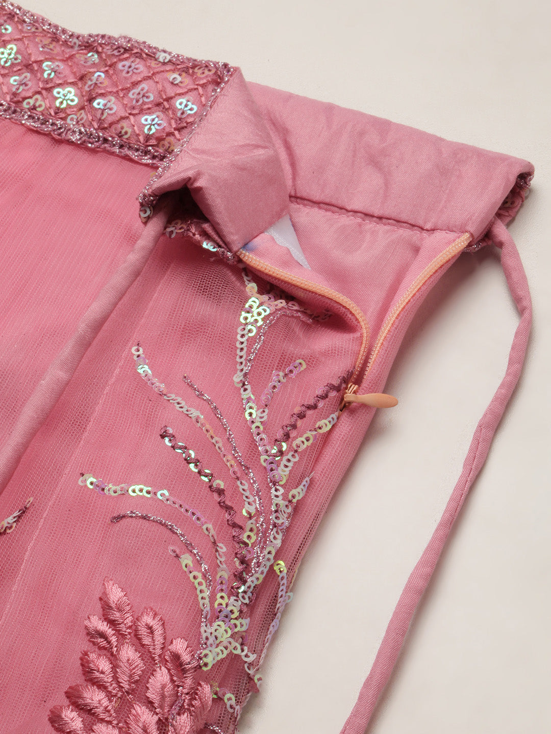 Ombre Pink Sequin Lehenga Skirt | Silver, Nude and Pink Lehenga | HARLEEN  KAUR – HarleenKaur